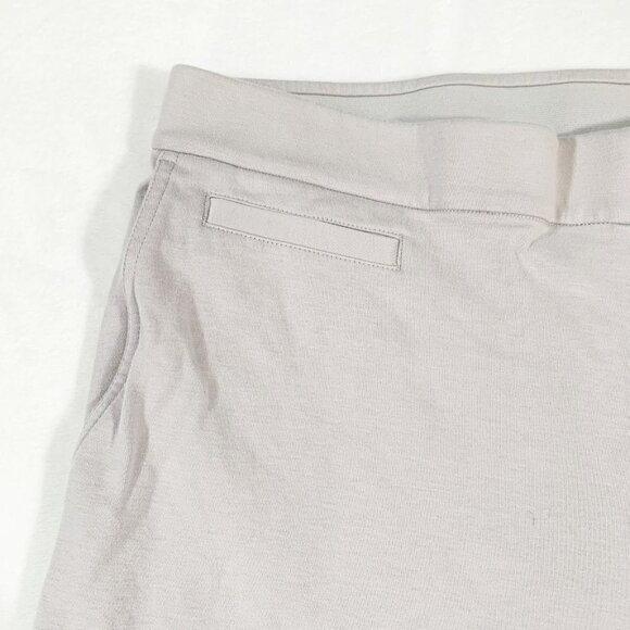 J. Jill light gray stretch tapered roll cuff ankle crop length casual dress pant - Picture 2 of 9